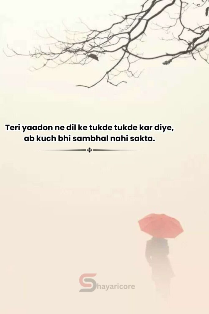 Best Heart Touching Sad Shayari In English