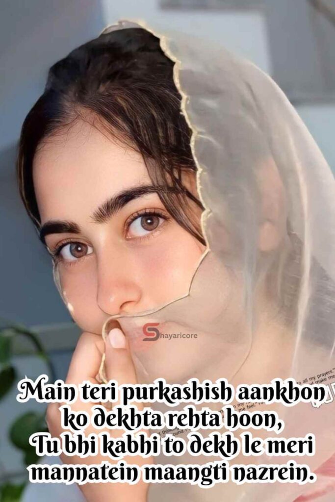 2 Line Shayari on Eyes in English