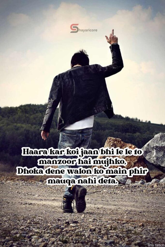 18 Attitude Shayari in Roman English