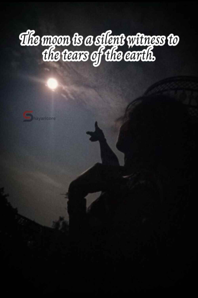 Sad Moon Quotes on Chand