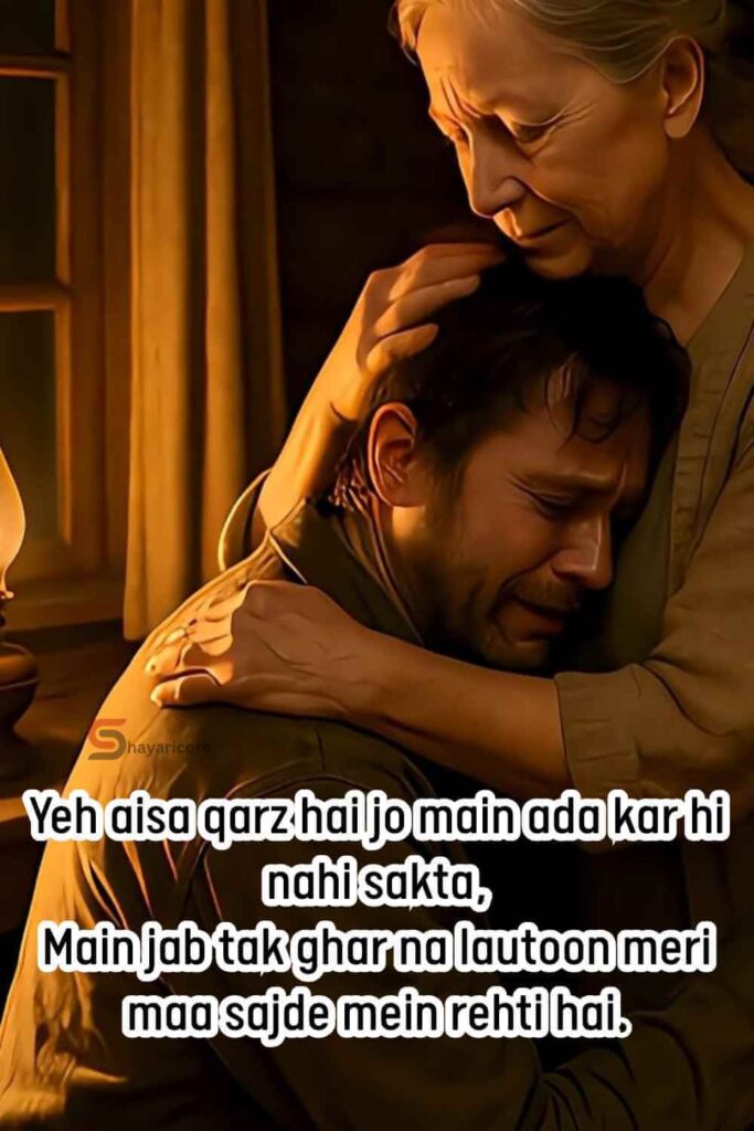 Maa ke liye Shayari 2 line Text