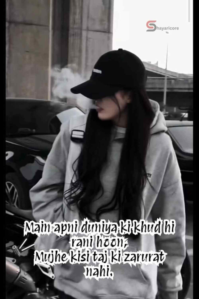 Royal Girl Attitude Shayari 2 Lines