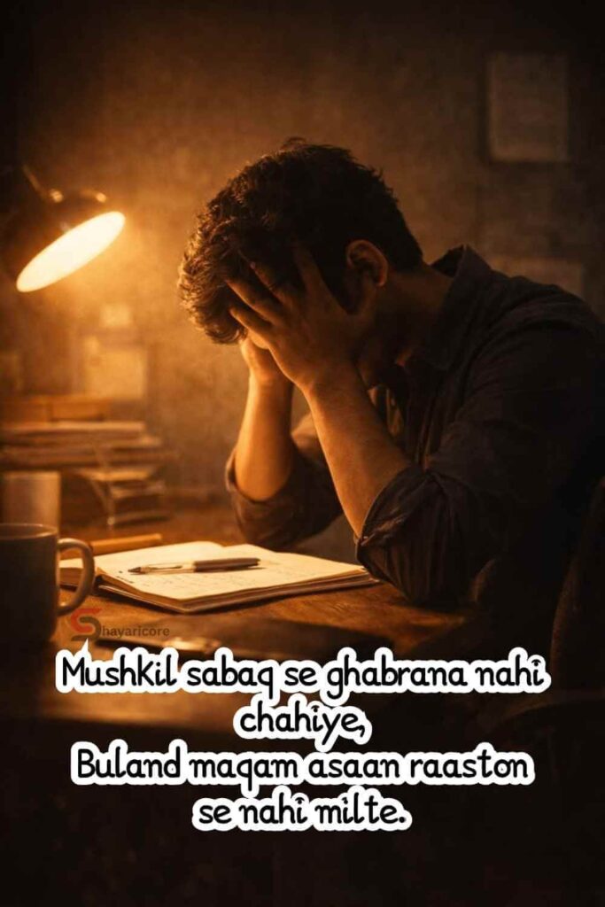 Motivational Study Shayari for Students